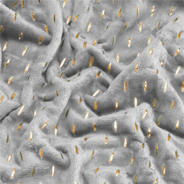 Bolyhos takaró 2 személyes, 2 oldalas. texturált, 200x220cm, szürke - Image 12