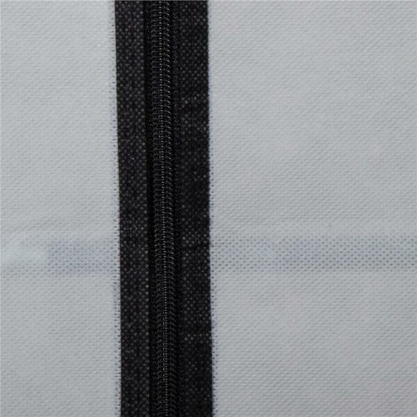 Textil cipőtartó, hordozható, polcokkal, 60x28x168cm, szürke - Image 12