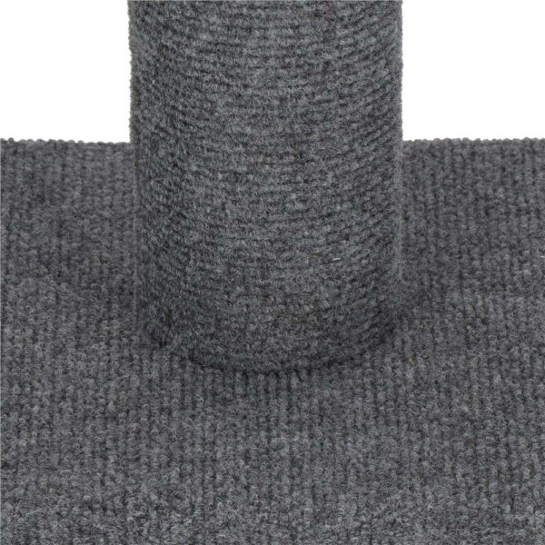 Ansamblu de joaca pentru pisici, tip stalp de catarat pana la tavan, inaltime reglabila 246 - 286 cm, gri - Image 13
