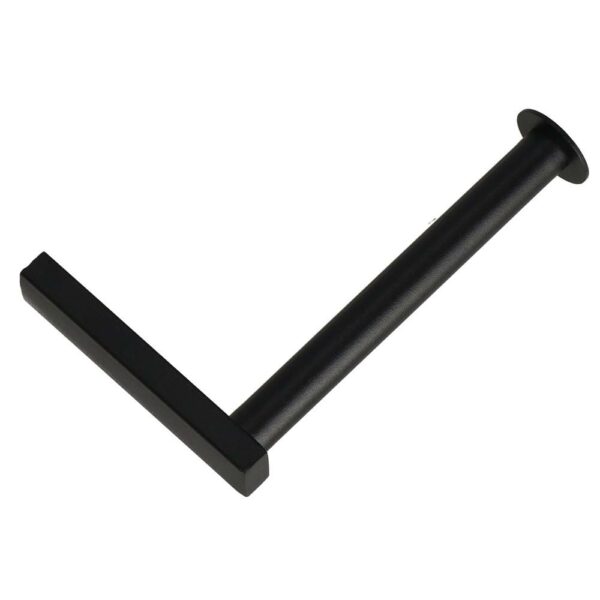 Acél WC papír tartó tároló fiókkal, rögzítő rendszerrel, 22cm, fekete bézs - Image 12