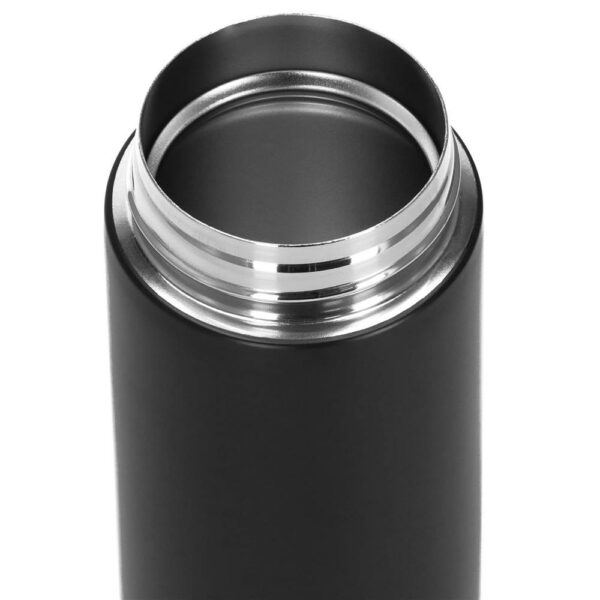Cana termos Smart, inox, display LED, afisare temperatura, 420ml, 20cm, negru - Image 13