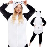 Onesie pizsama felnőtteknek, Panda modell, M-es méret