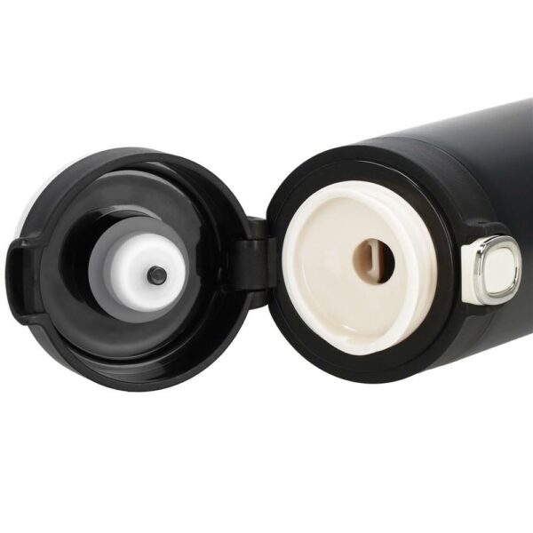 Cana termos Smart, inox, display LED, afisare temperatura, 420ml, 20cm, negru - Image 15