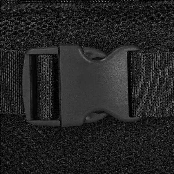 Borseta incapatoare pentru umar sau brau, impermeabila, unisex, 43x15cm, negru - Image 15