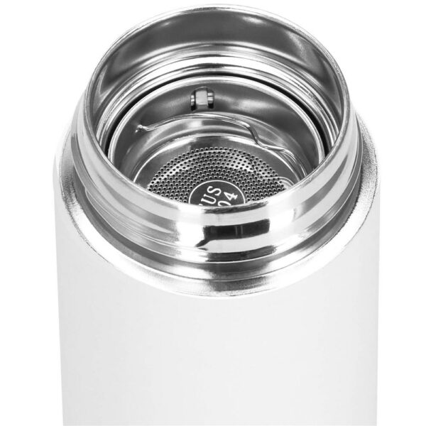 Okos termosz bögre, rozsdamentes acél, LED kijelző, hőmérséklet kijelző, 500ml, 23cm, fehér - Image 19