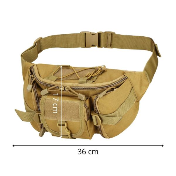 Tágas táska vállra vagy karra, vízálló, unisex, 37x19cm, zöld - Image 19