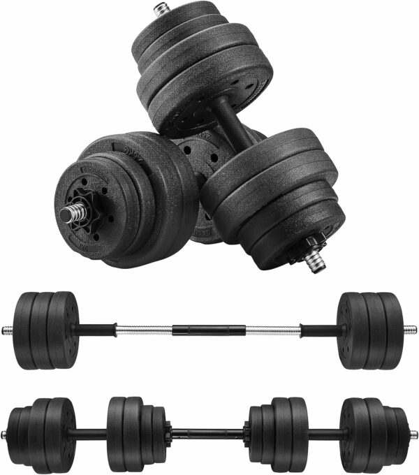 SONGMICS Állítható súlyzókészlet 2x15kg acélrúddal - Image 3