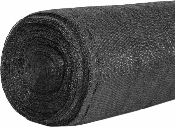 Plasa umbrire si intimitate pentru gard, 1.5m latime, 50m lungime, 65g densitate, gri - Image 3