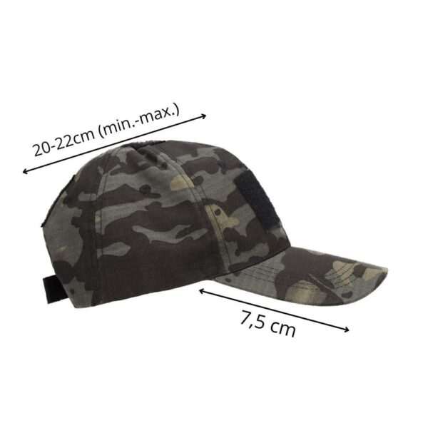 Taktikai sapka ívelt csúccsal, hurokkal a tapasz rögzítéséhez, unisex, terepszínű - Image 20