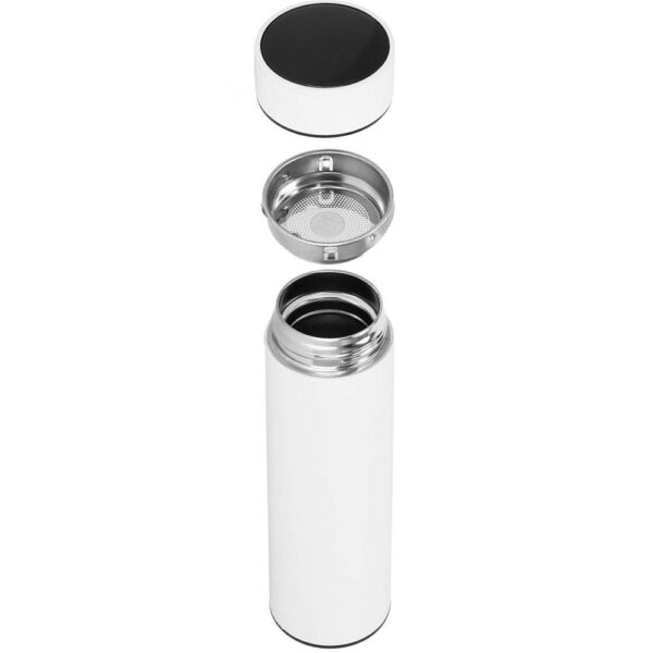Okos termosz bögre, rozsdamentes acél, LED kijelző, hőmérséklet kijelző, 500ml, 23cm, fehér - Image 24