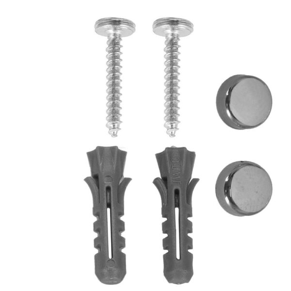 Acél WC-papír tartó tárolópolccal, rögzítőrendszerrel, 13,5 cm, fényes ezüst - Image 4