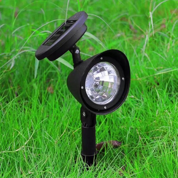 Lampa solara LED, tip proiector, IP44 pentru exterior, 26cm, negru - Image 4