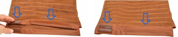 Plasa anti-insecte, cu inchidere magnetica, latime 80-100cm, inaltime 210-220cm, maro - Image 5