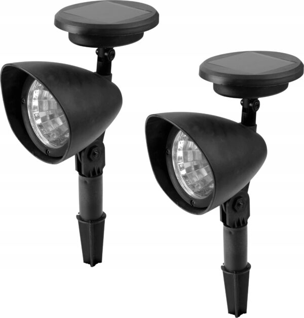 Lampa solara LED, tip proiector, IP44 pentru exterior, 26cm, negru - Image 5