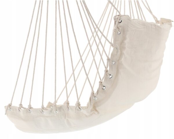 Függesztett Brazil függőfotel, 60x120x130cm, 150kg, bézs - Image 6