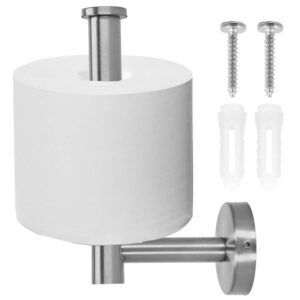 Acél wc papír tartó, rögzítő rendszerrel, 16cm, fényes ezüst