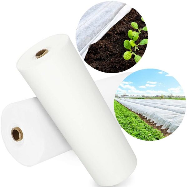 Agrotextil, mulcsozás, gyomirtó, UV szűrő, 50 x 1,1 méter, 70g/m2, fehér - Image 6