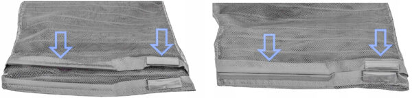Rovar háló, mágneses zárással, szélesség 80-100cm, magasság 210-220cm, szürke - Image 6