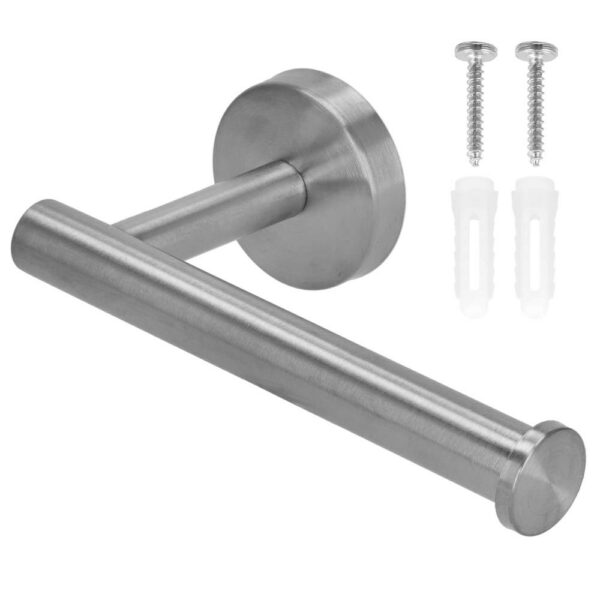 Acél wc papír tartó, rögzítő rendszerrel, 16cm, fényes ezüst - Image 7