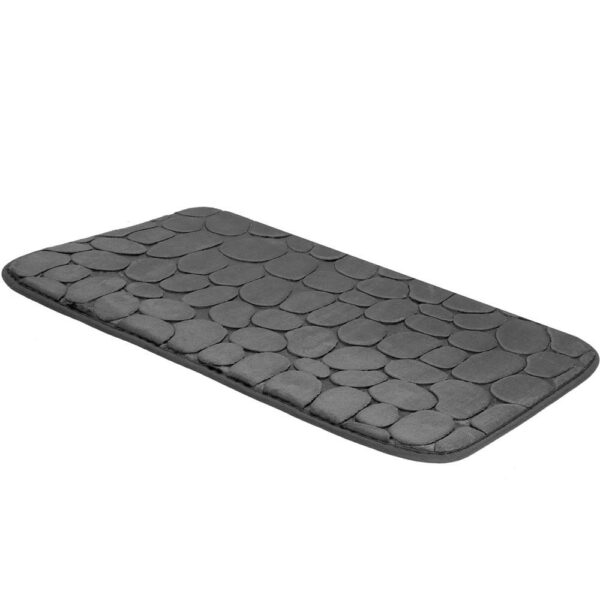 Covoras de baie antiderapant cu uscare rapida, 60x40 cm, gri inchis - Image 8