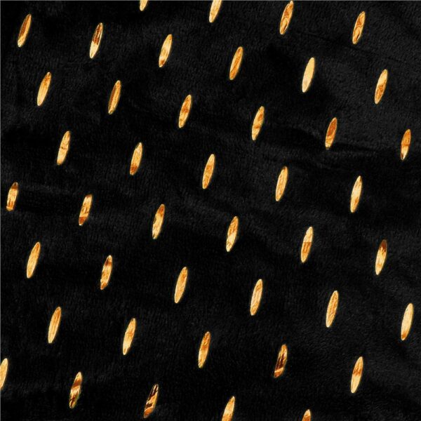 Bolyhos takaró 2 személyes, 2 oldalas. texturált, 200x220cm, fekete - Image 7