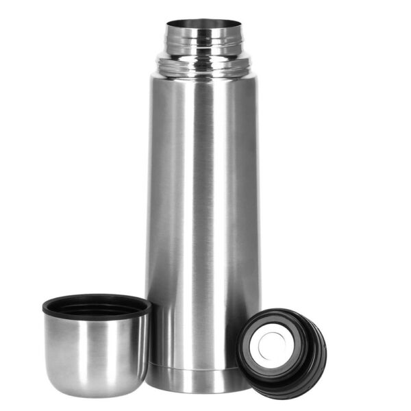 Termosz bögre üveggel, dupla szigetelésű rozsdamentes fal, 750ml, 28cm, ezüst - Image 6