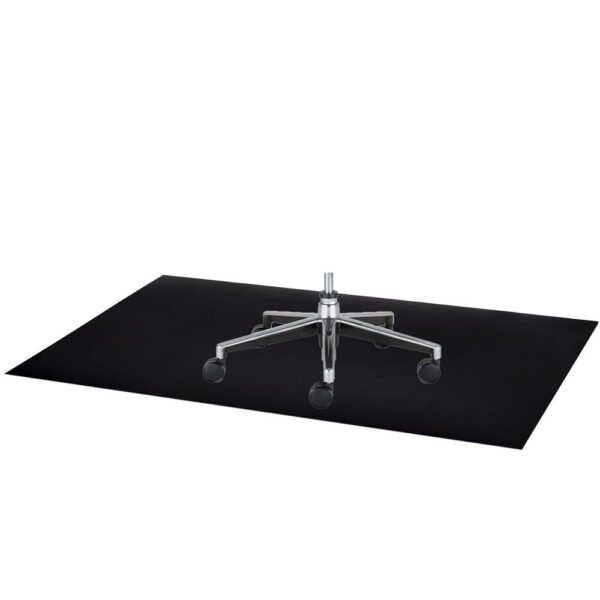 Protectie parchet pentru scaun de birou, polipropilena, 100x70cm, negru - Image 7