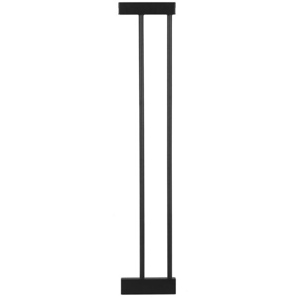 Biztonsági kapu lépcsőhöz, állítható, acél szerkezetű fa, 89-96cm, fekete barna - Image 7