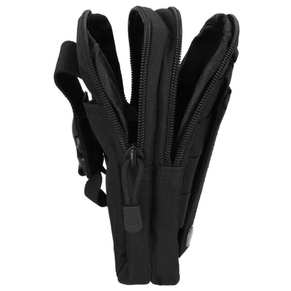 Borseta sport de brau, impermeabila, cu prindere la curea, 18x12x4cm, negru - Image 8