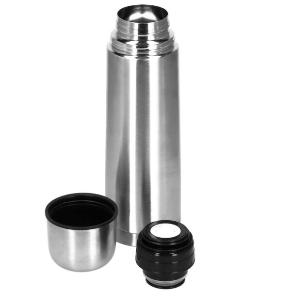 Termosz bögre üveggel, dupla szigetelésű rozsdamentes fal, 750ml, 28cm, ezüst - Image 7