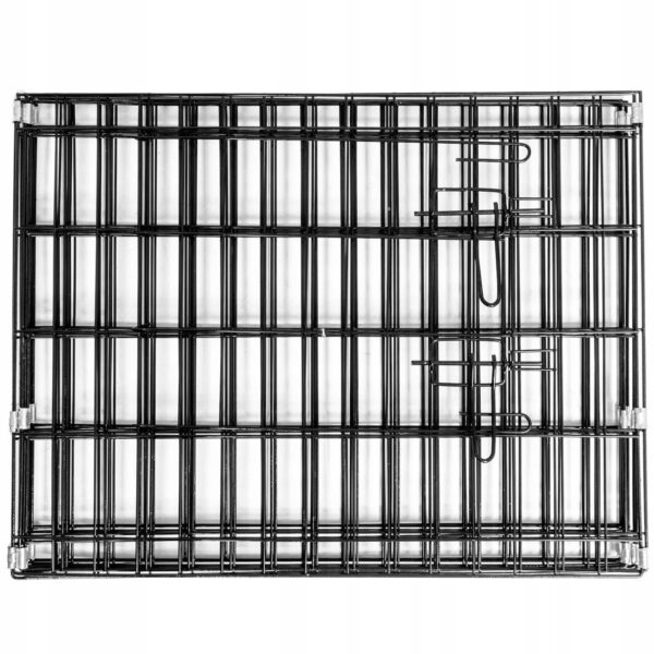Konfigurálható fém kisállat karám, ajtóval, XL, 120x120x47cm, fekete - Image 9