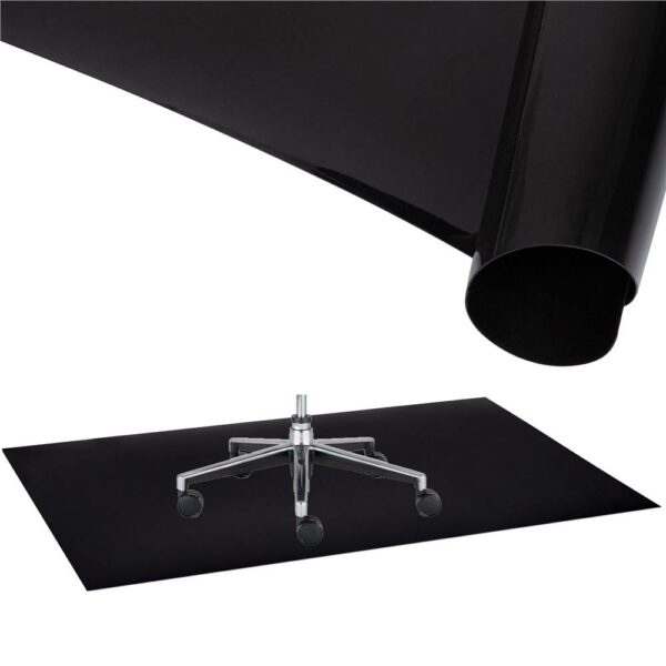 Protectie parchet pentru scaun de birou, polipropilena, 100x70cm, negru - Image 8