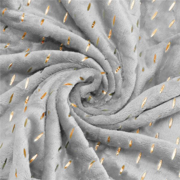 Bolyhos takaró 2 személyes, 2 oldalas. texturált, 200x220cm, szürke - Image 9