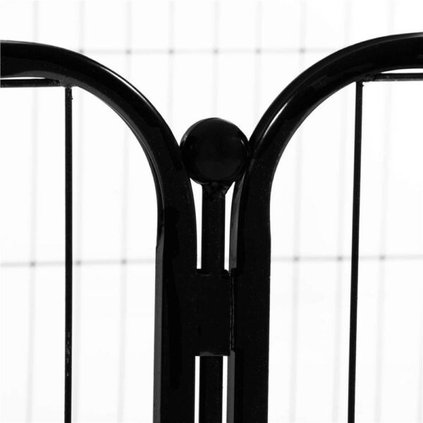 Tarc pentru animale de companie, din fier, forma configurabila, cu usa de acces, 4XL, 184x100x93cm, negru - Image 10