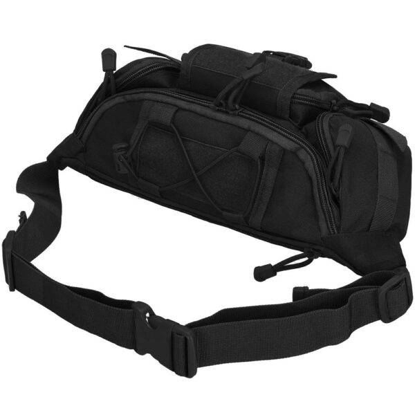 Tágas táska vállra vagy karra, vízálló, unisex, 37x19cm, fekete - Image 9