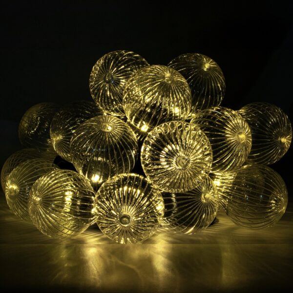 Fényfüzér, LED, Stripes modell, 20 izzós, 580 cm, napelemes töltés, meleg fehér fény - Image 12