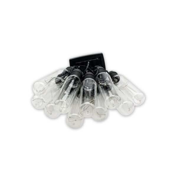 Fényfüzér, LED, Lux modell, 10 izzós, 380cm, napelemes töltés, meleg fehér fény - Image 11