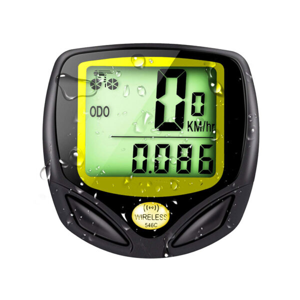Ciclocomputer vitezometru wireless pentru bicicleta, 14 functii, negru - Image 4