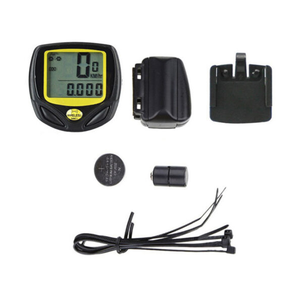 Ciclocomputer vitezometru wireless pentru bicicleta, 14 functii, negru - Image 2