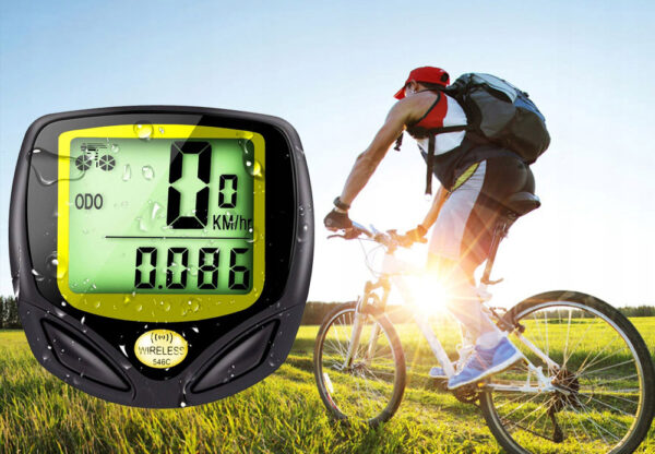 Ciclocomputer vitezometru wireless pentru bicicleta, 14 functii, negru - Image 10