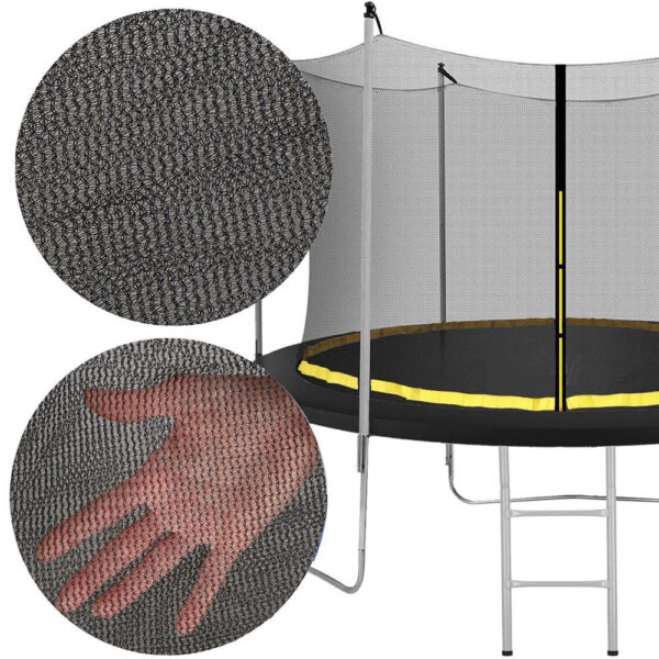 Trambulina Black, cu scara si plasa de protectie interioara, 180 cm, 120kg - Image 13