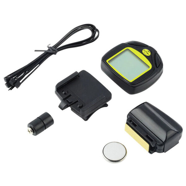 Ciclocomputer vitezometru wireless pentru bicicleta, 14 functii, negru - Image 3