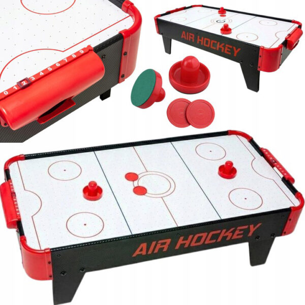 Air Hockey asztali játék, gyerekeknek, 2 korong és 2 bot, 85x42x23cm - Image 3