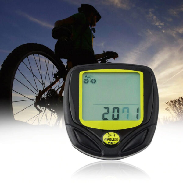 Ciclocomputer vitezometru wireless pentru bicicleta, 14 functii, negru - Image 6
