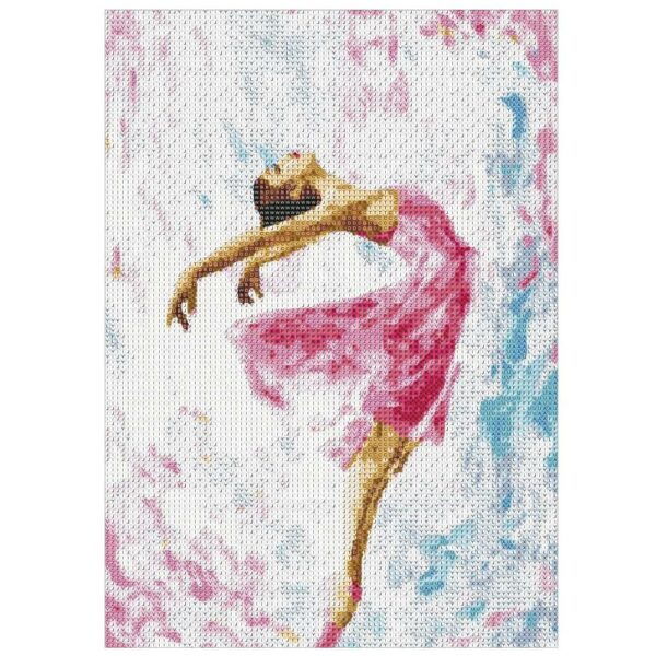 5D keresztszemes hímzőkészlet, 30x40cm, Balerina modell - Image 16