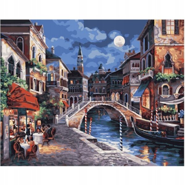 5D keresztszemes hímzőkészlet, 30x40cm, Velence Bridge modell - Image 16