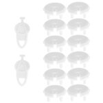 12db-os védelem gyerekaljzatokhoz, kulccsal nyitható, 35mm, fehér