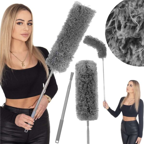 Pamatuf pentru praf cu coada telescopica pentru zone greu accesibile, 2 piese, 75-254 cm - Image 6