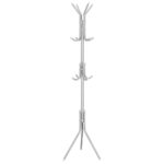 Ruhaakasztó, fa típusú, 12 akasztóval, 173 cm, szürke