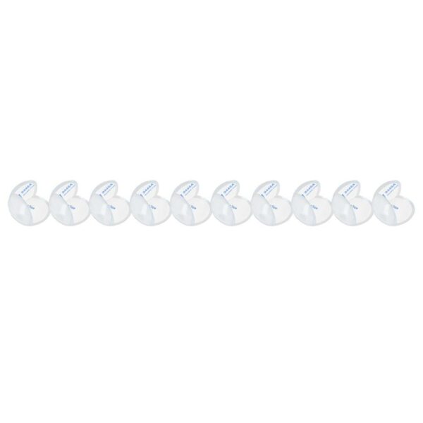 10db sarokvédő készlet a gyermekek biztonságáért, kerek, 30x25mm, szilikon, átlátszó - Image 10